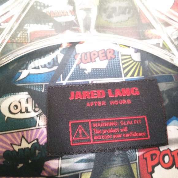 JARED LANG Trim Fit Cartoon Print Shirt XL - Picture 7 of 12